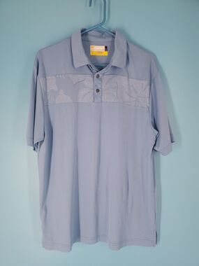 Nicklaus Sz Large Eco Choice Golf Shirt Short Sleeve Pullover Blue